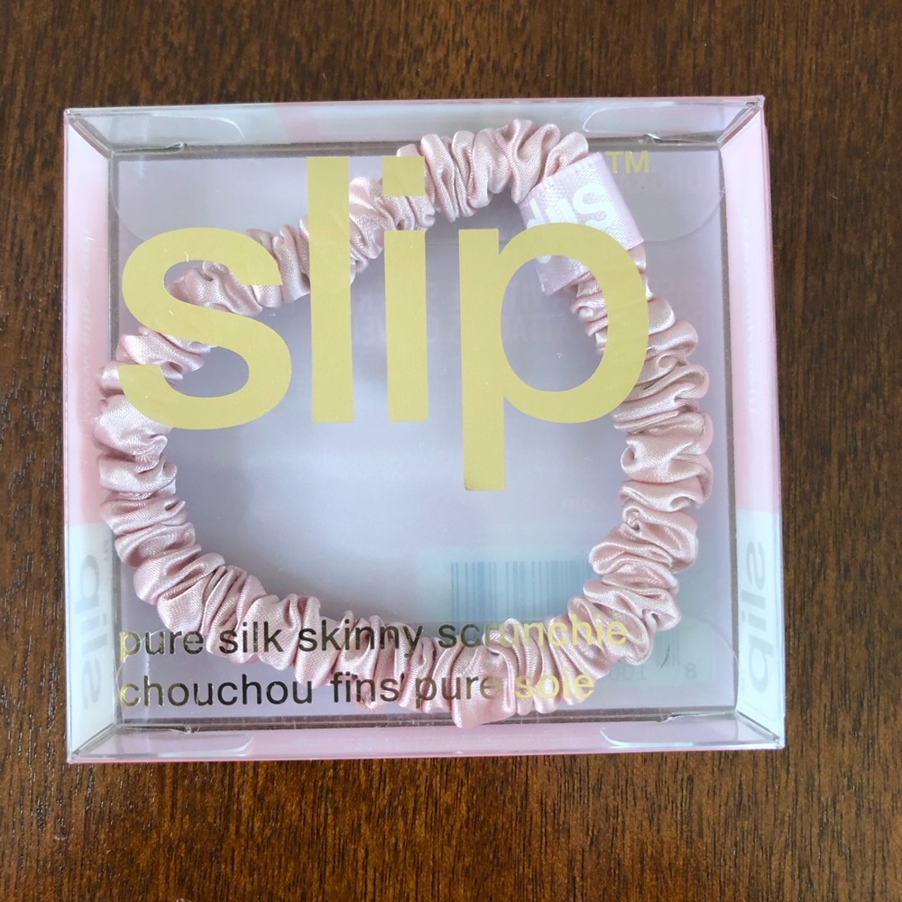 Slip Silk Single Skinny Pink Scrunchie